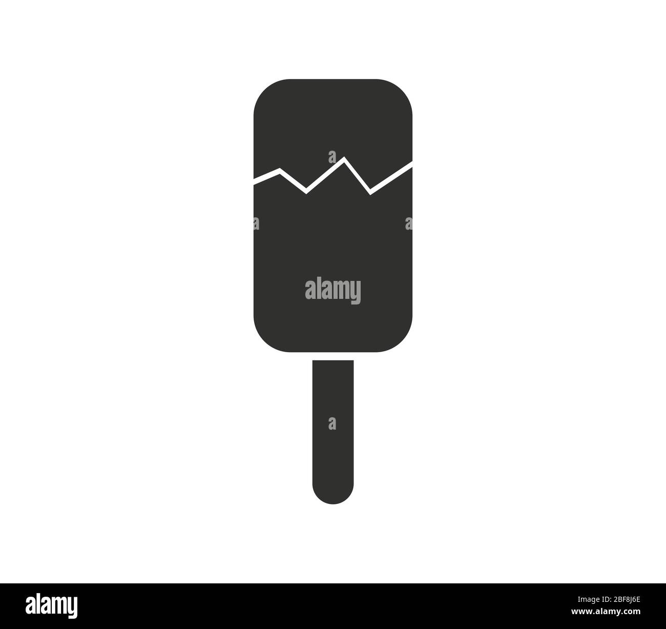 ice cream icon illustrated in vector on white background Stock Vector ...