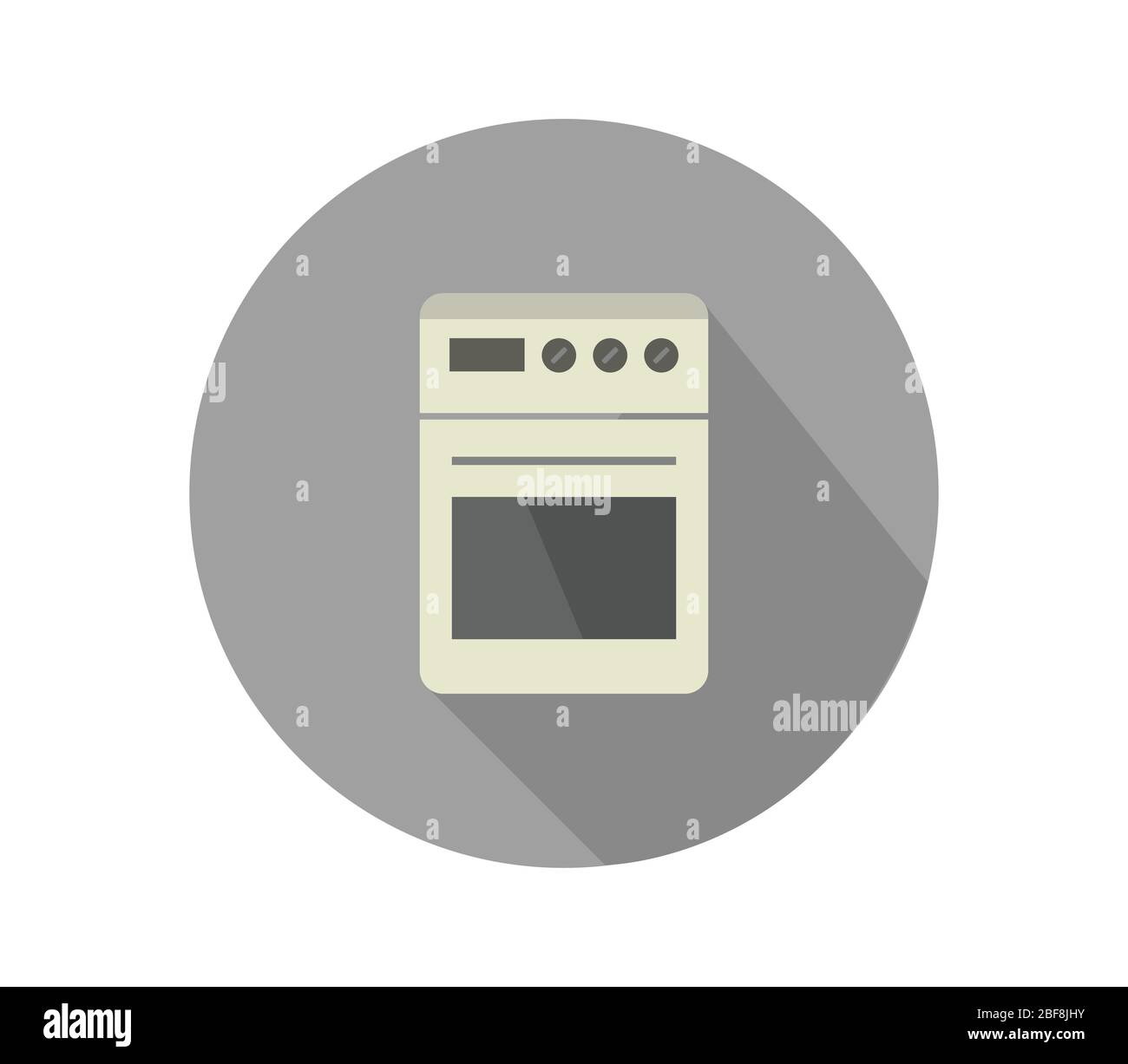 oven icon illustrated in vector on white background Stock Vector