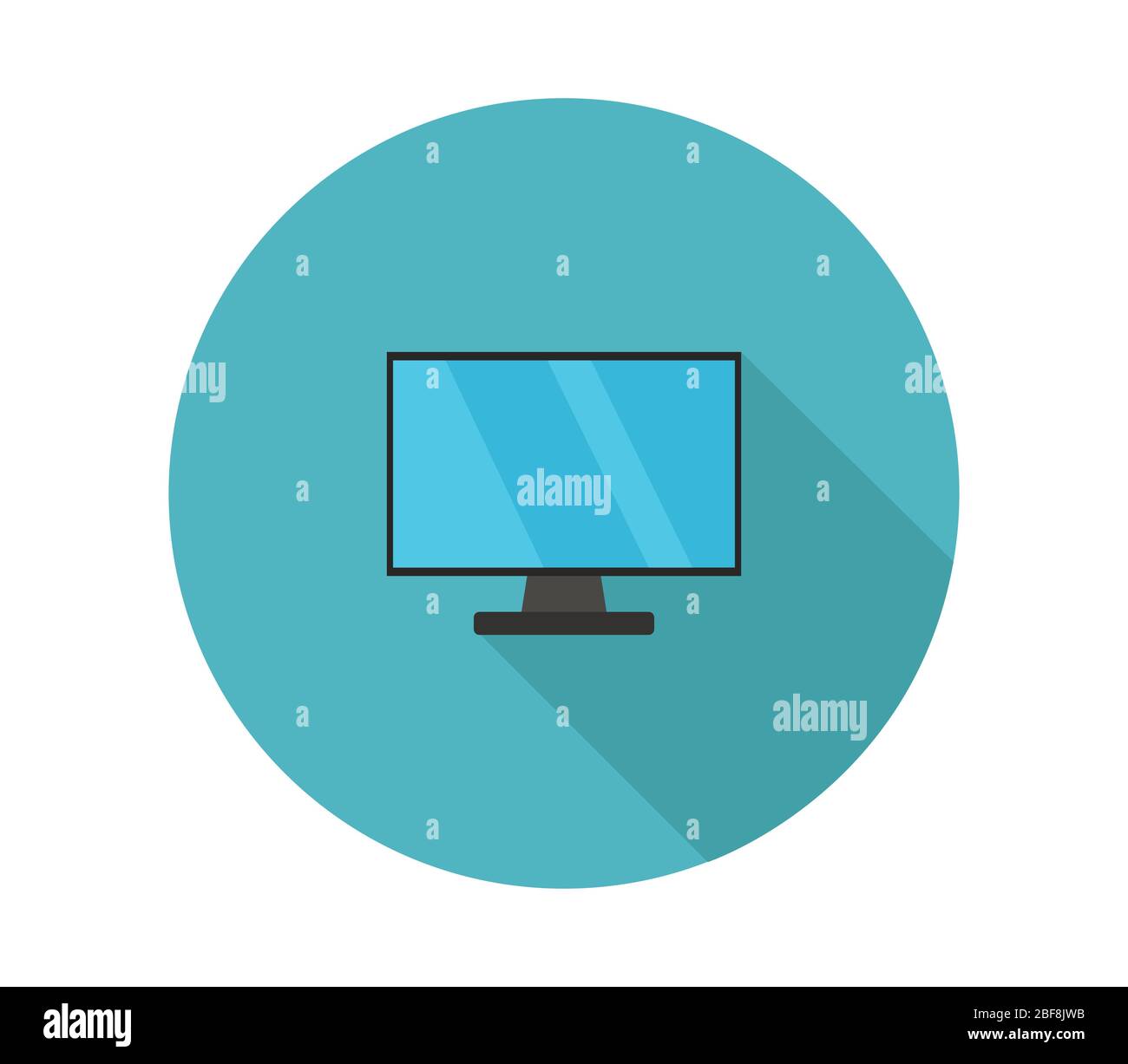 television icon illustrated in vector on white background Stock Vector
