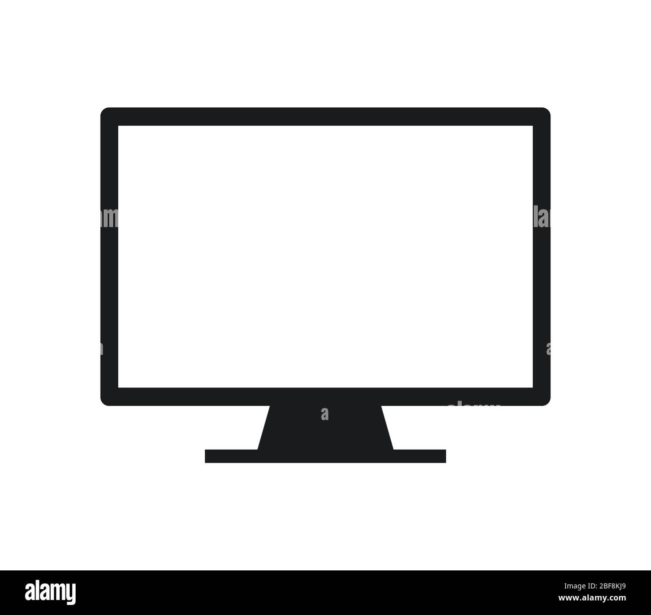 television icon illustrated in vector on white background Stock Vector