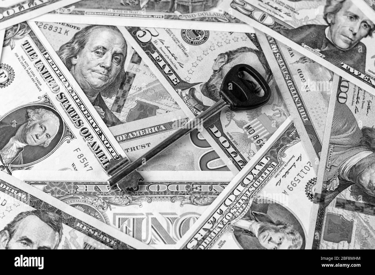Ten dollar bill Black and White Stock Photos & Images - Alamy