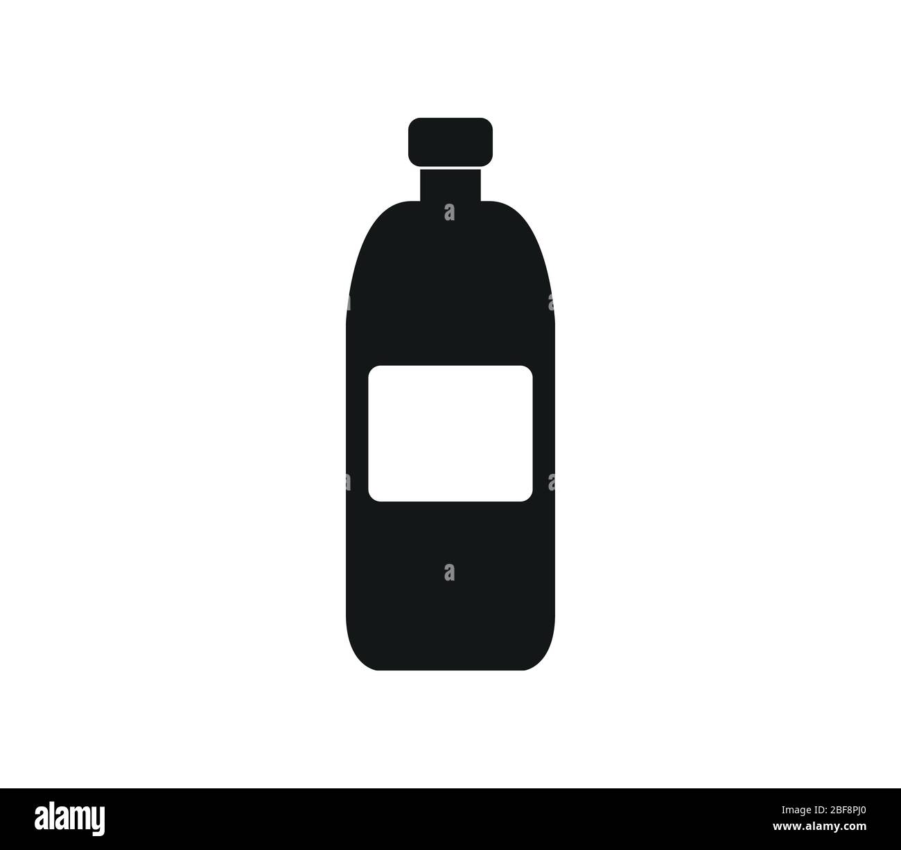 water bottle icon illustrated in vector on white background Stock ...