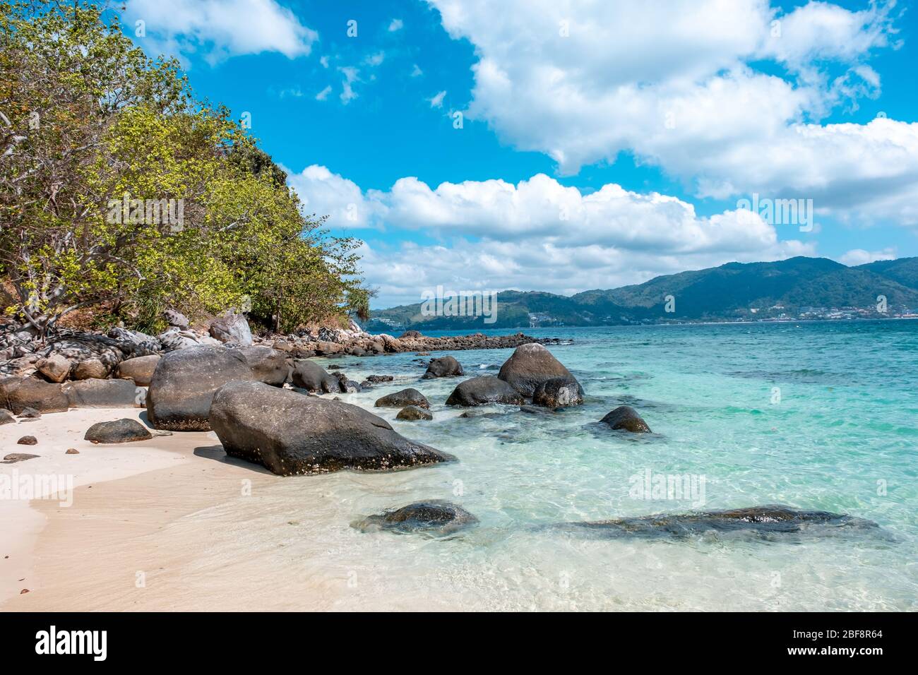 Paradise Beach, Phuket / Thailand - January 14, 2020: Paradise Beach is ...