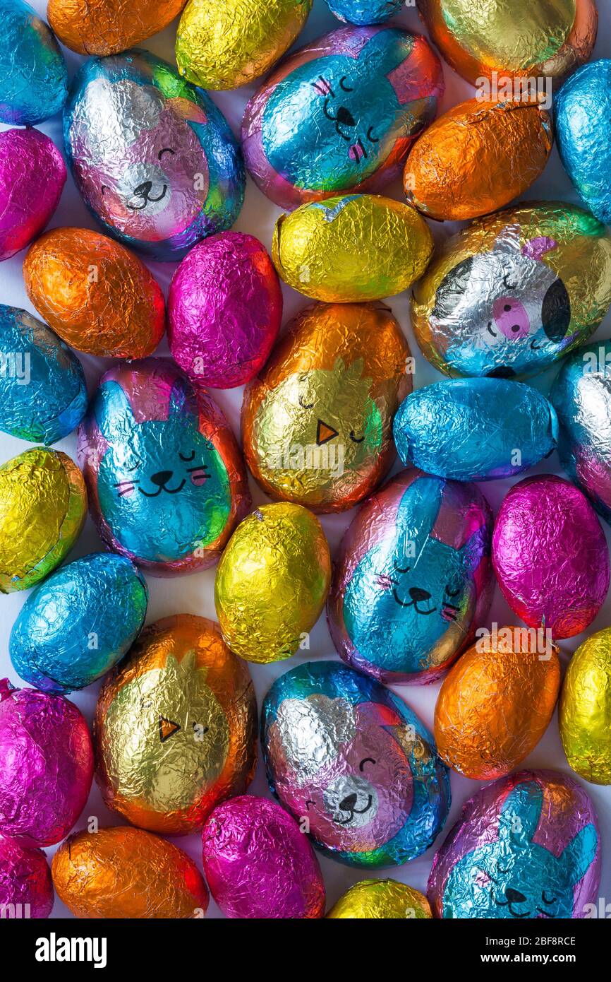 M&S choccy eggs, solid milk chocolate eggs and M&S caramel eggs