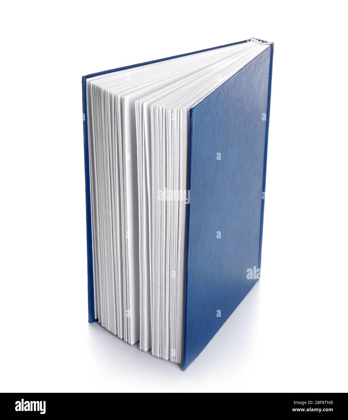 Book with blank cover on white background stock photo alamy