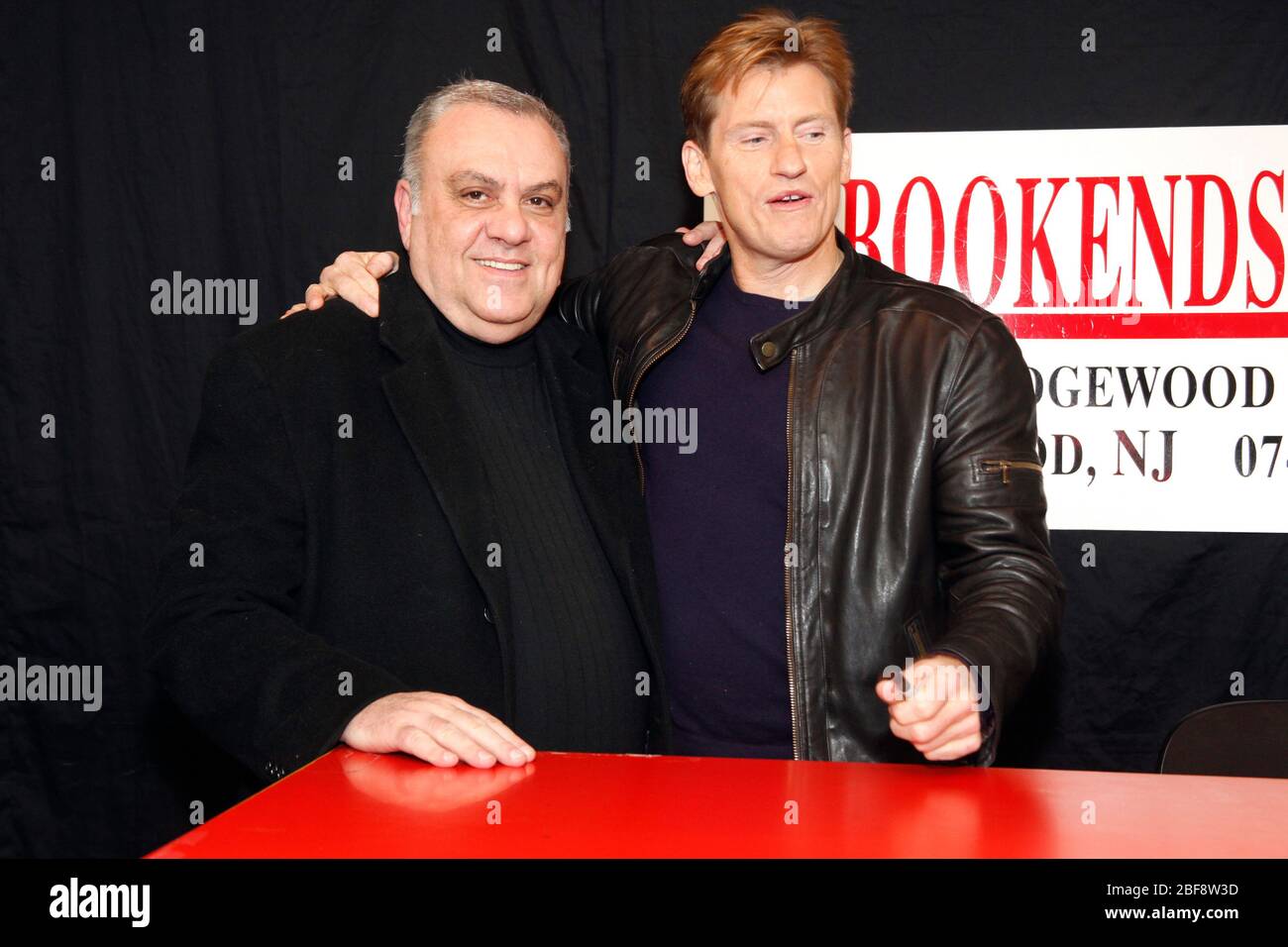 Denis Leary pictured with Vincent Curatola, Johnny Sack from The Sopranos, at Leary's book signing for Suck on This Year at Bookends in Ridgewood, NJ on December 6, 2010    Credit: Scott Weiner / MediaPunch Stock Photo