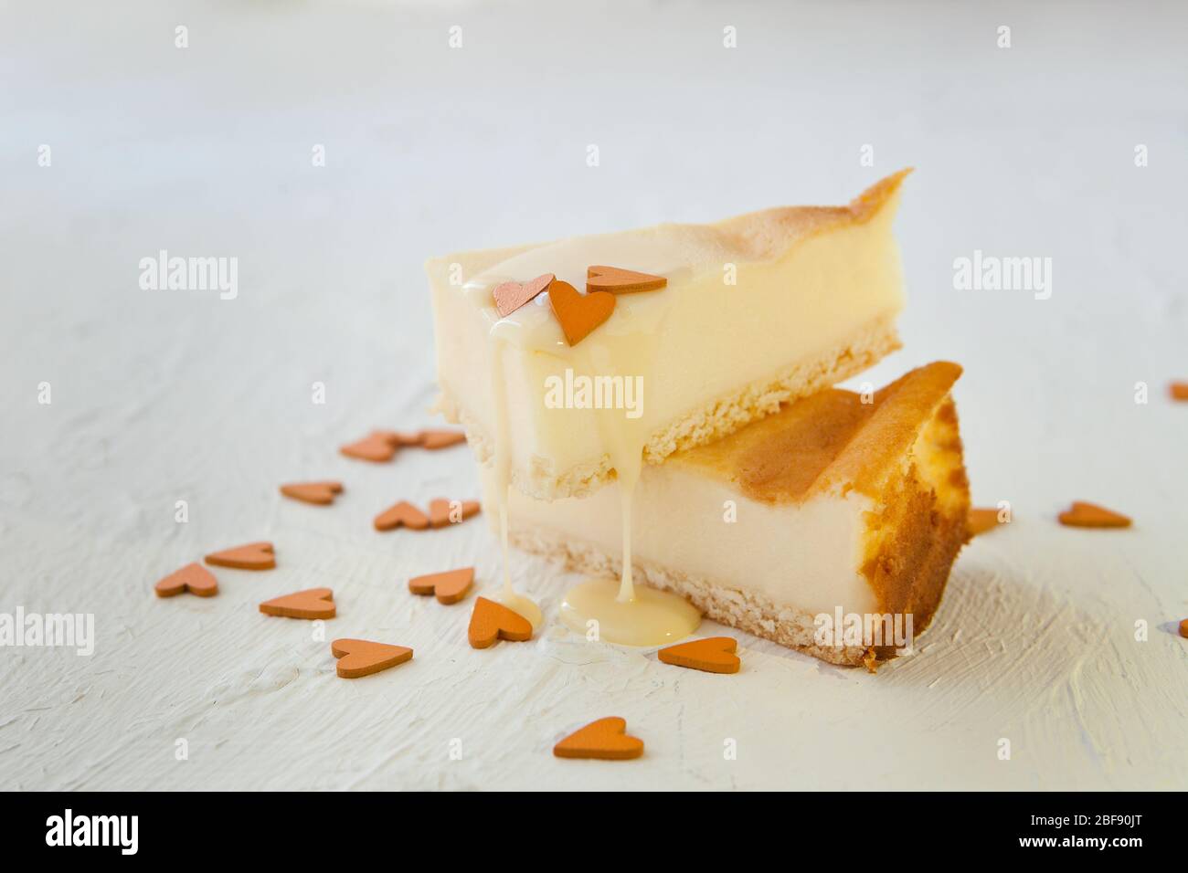 Parisian Flan French Custard Pie Classic tart. Baked confectionery