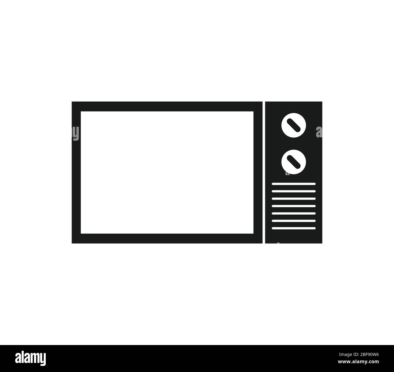 microwave icon illustrated in vector on white background Stock Vector