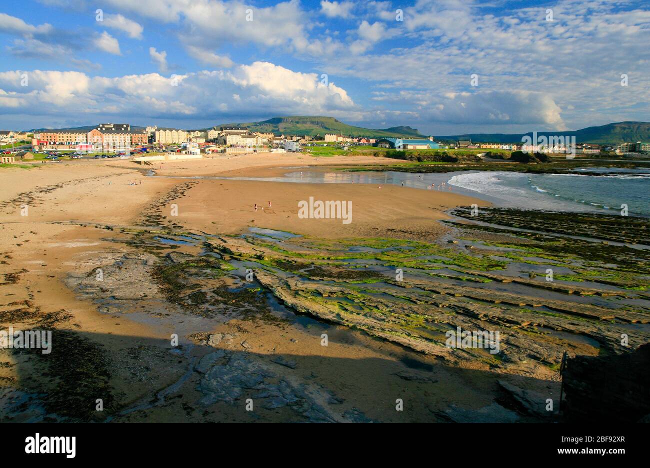 Bundoran Beach in Donegal, Ireland, on a Summer's Day. Stock Photo