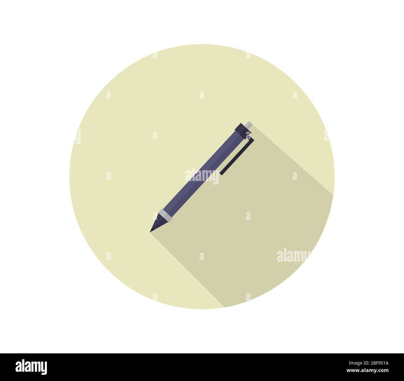 pen icon illustrated in vector on white background Stock Vector Image ...