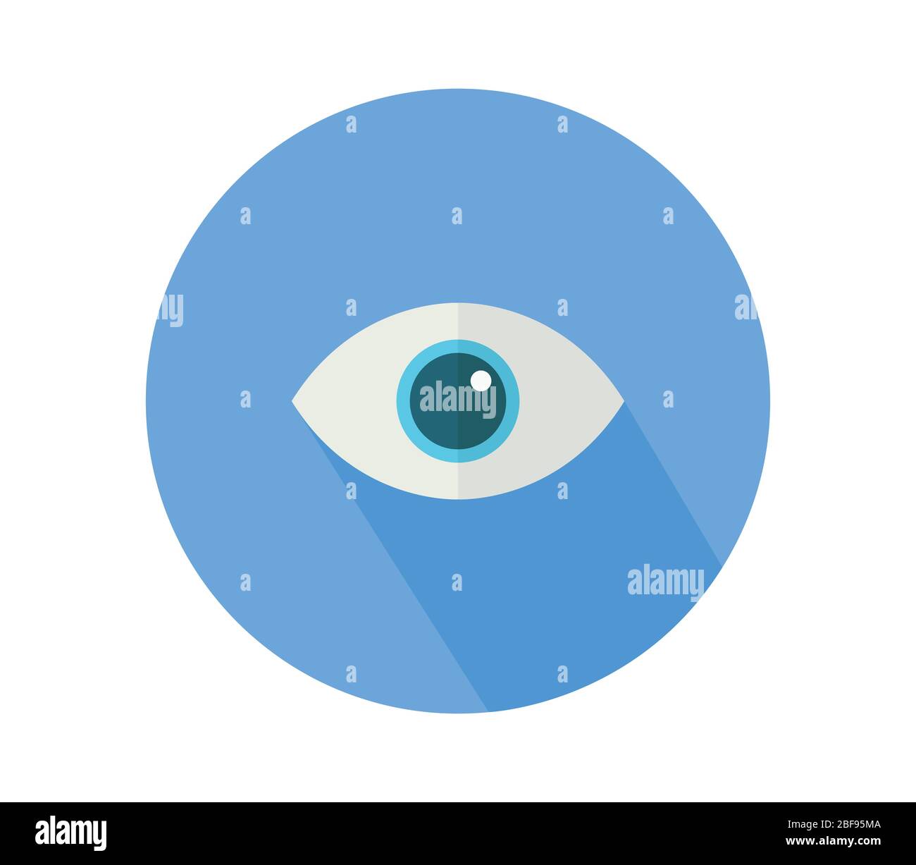 eye icon illustrated in vector on white background Stock Vector Image ...