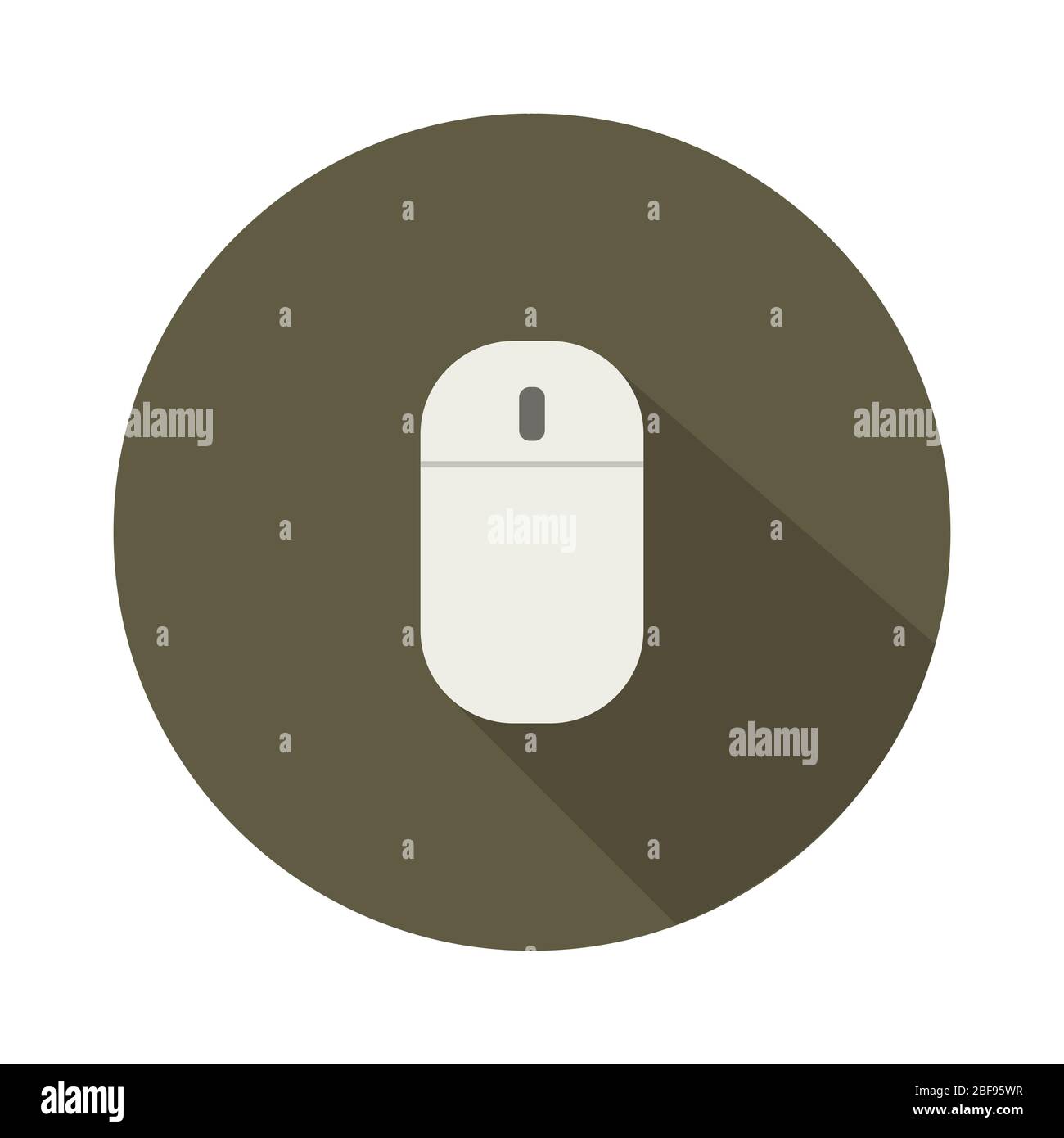 mouse icon illustrated in vector on white background Stock Vector