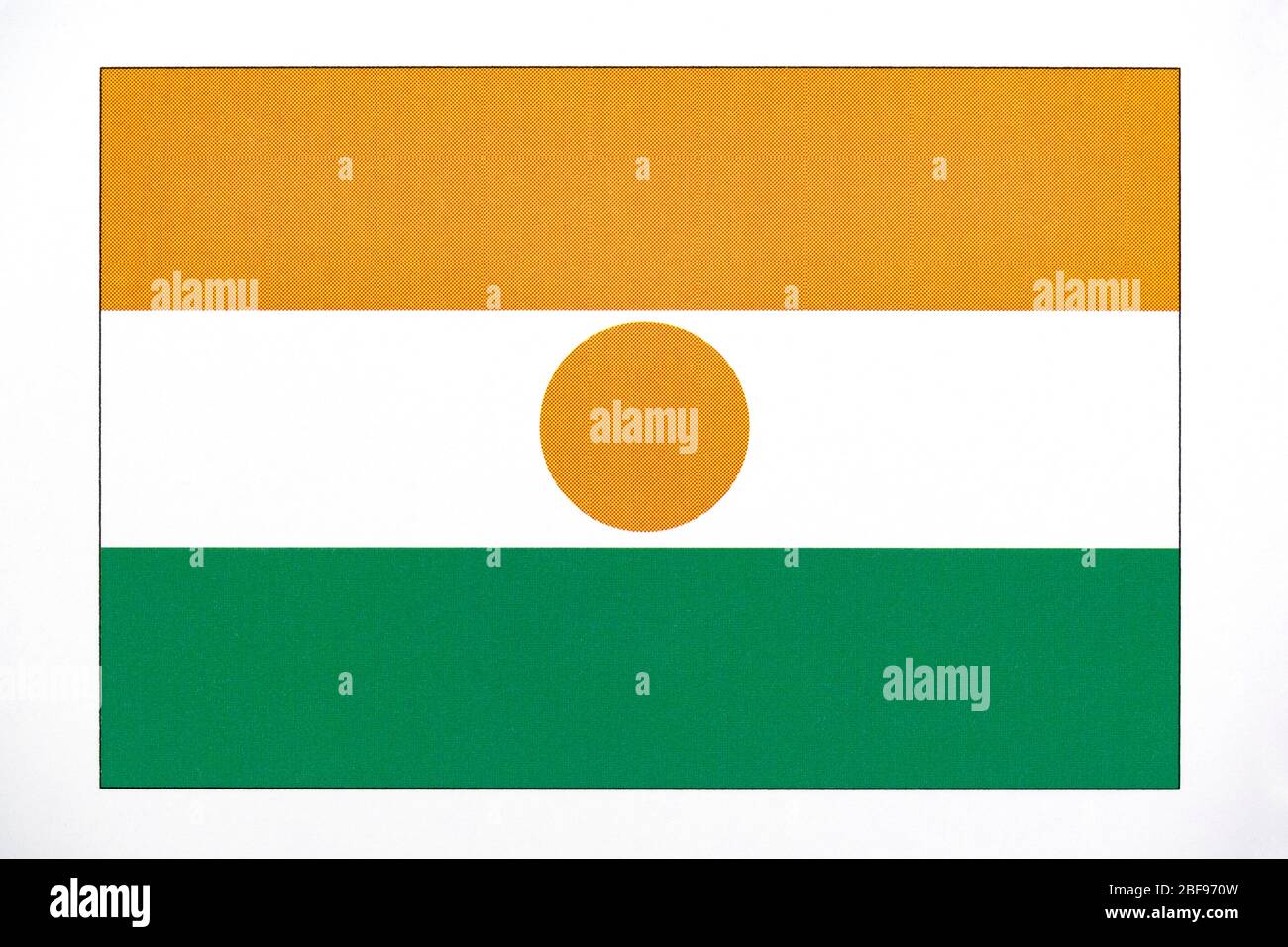 National flag of Niger. Stock Photo