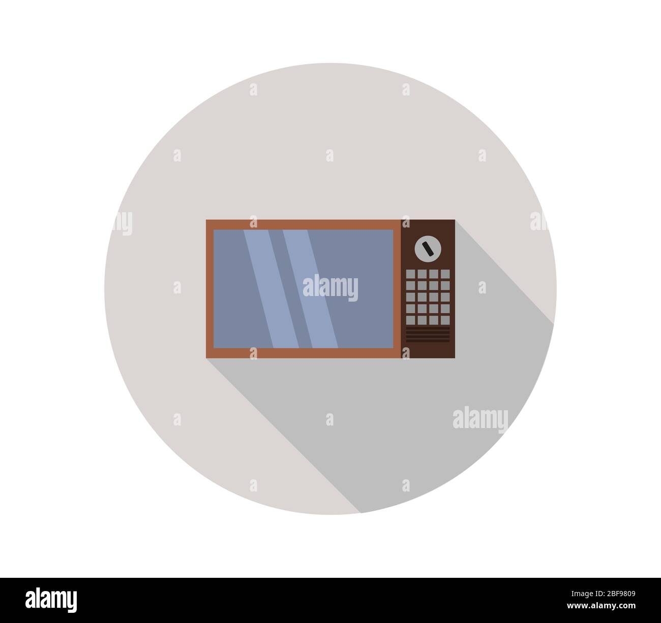 microwave icon illustrated in vector on white background Stock Vector