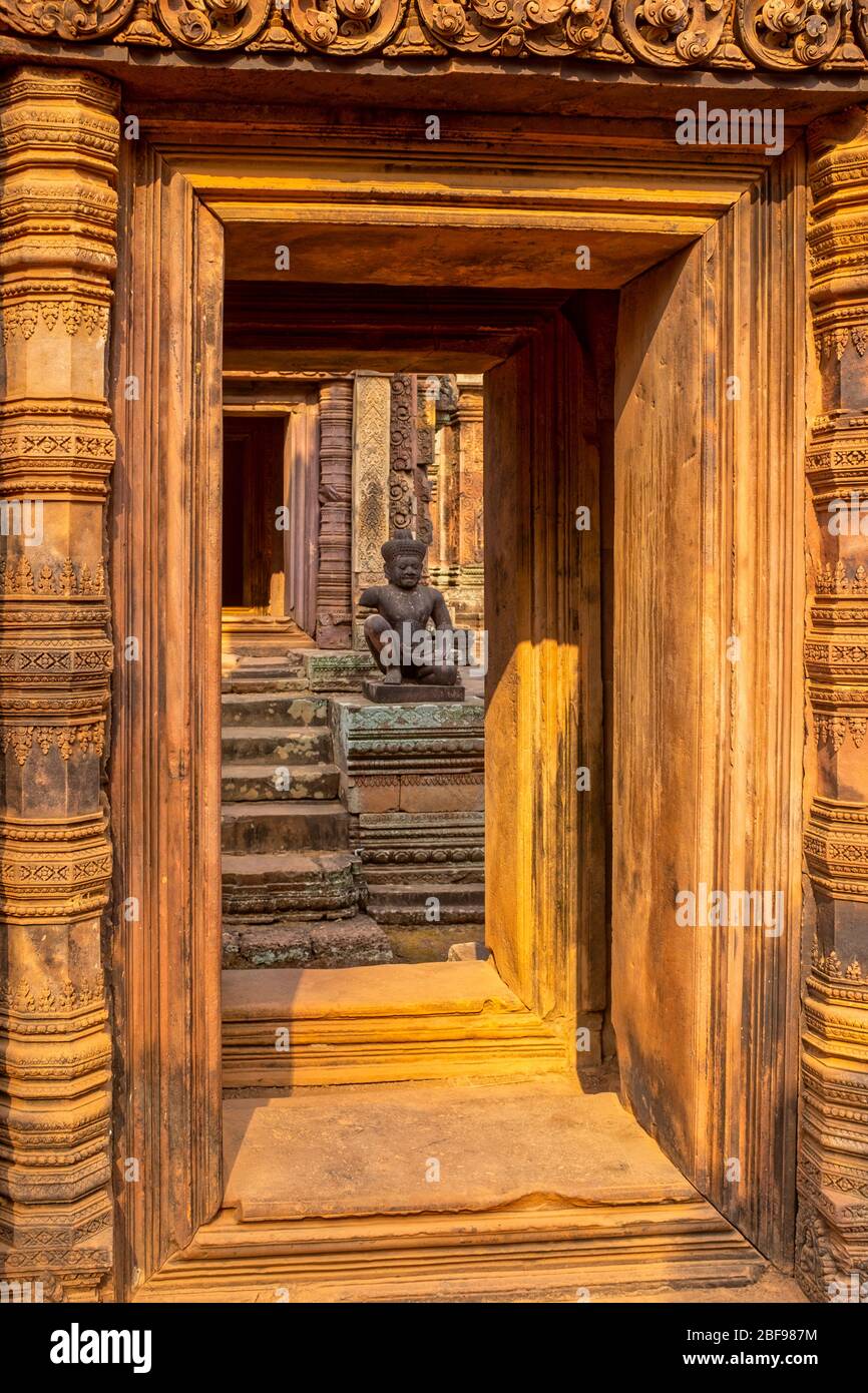 Banteay Srei temple, Angkor, Cambodia Stock Photo