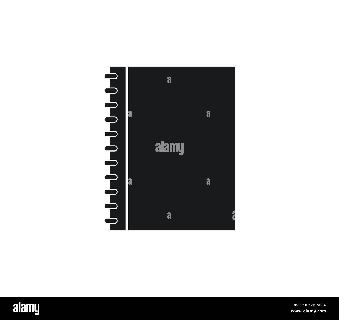 address book icon illustrated in vector on white background Stock ...