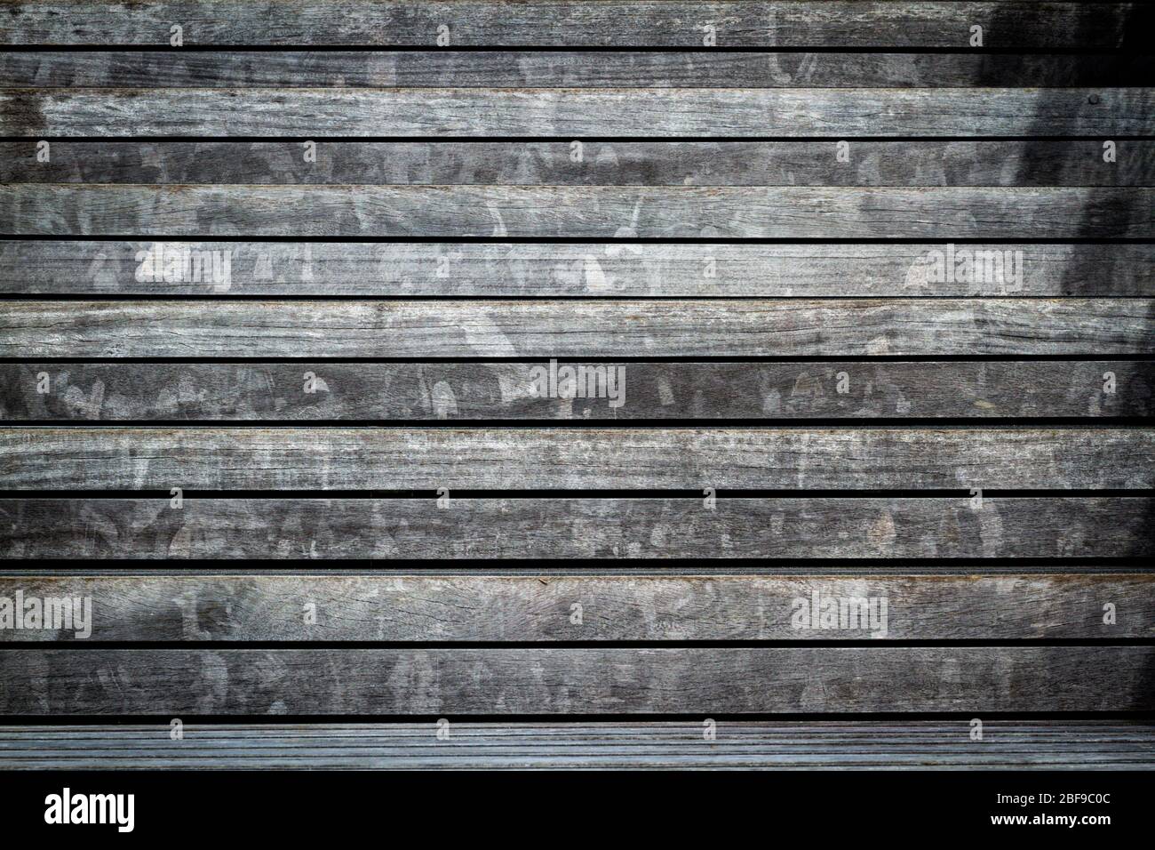 Wooden stairs receding Stock Photo