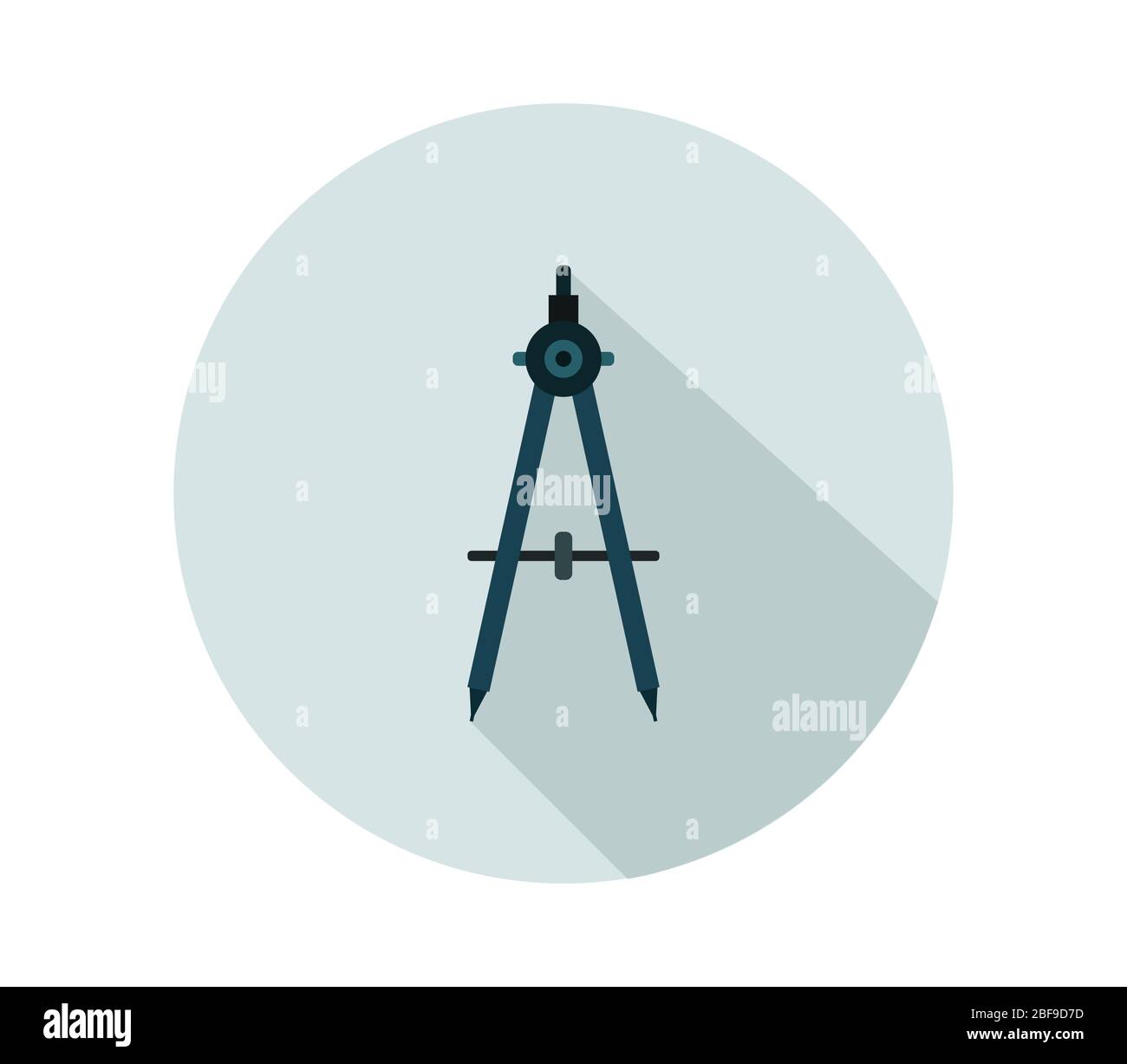 compass icon illustrated in vector on white background Stock Vector
