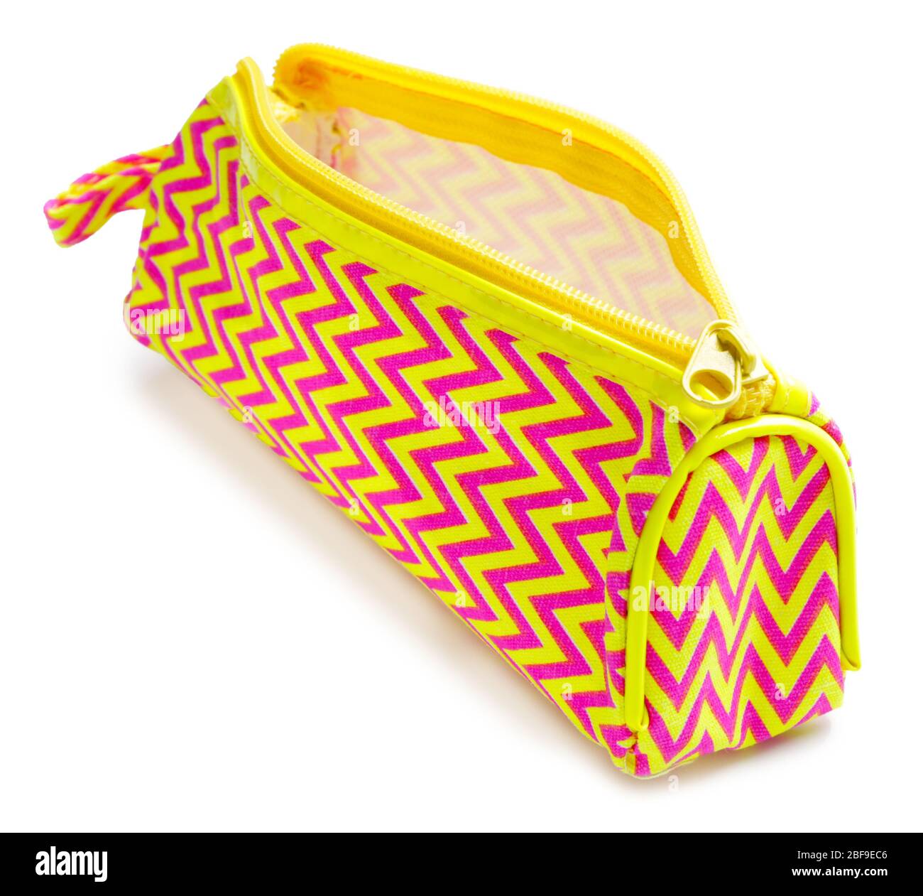 Pencil bag on white background Stock Photo