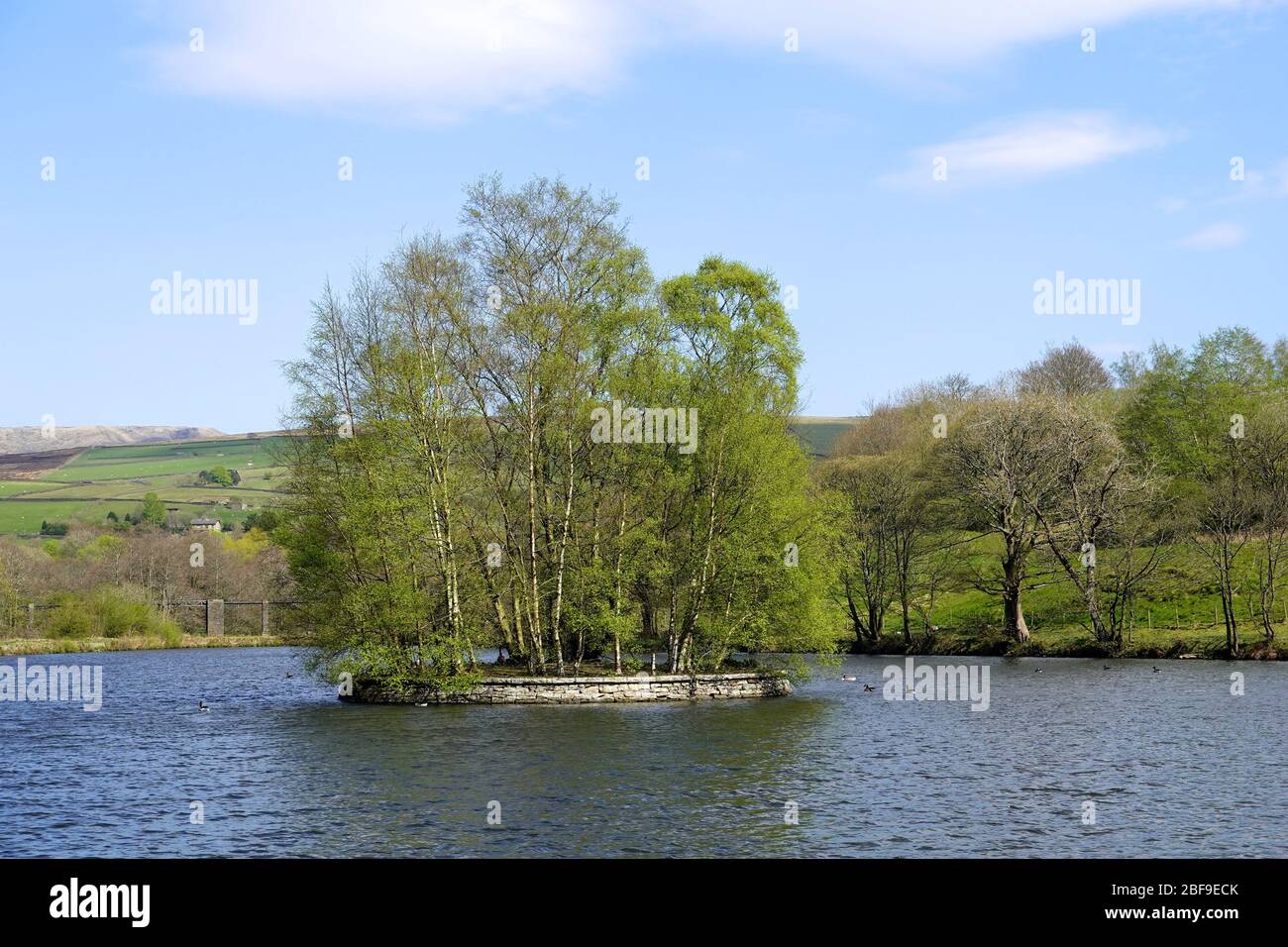 Birch Vale reservoir, High Peak, Derbyshire Stock Photo Alamy