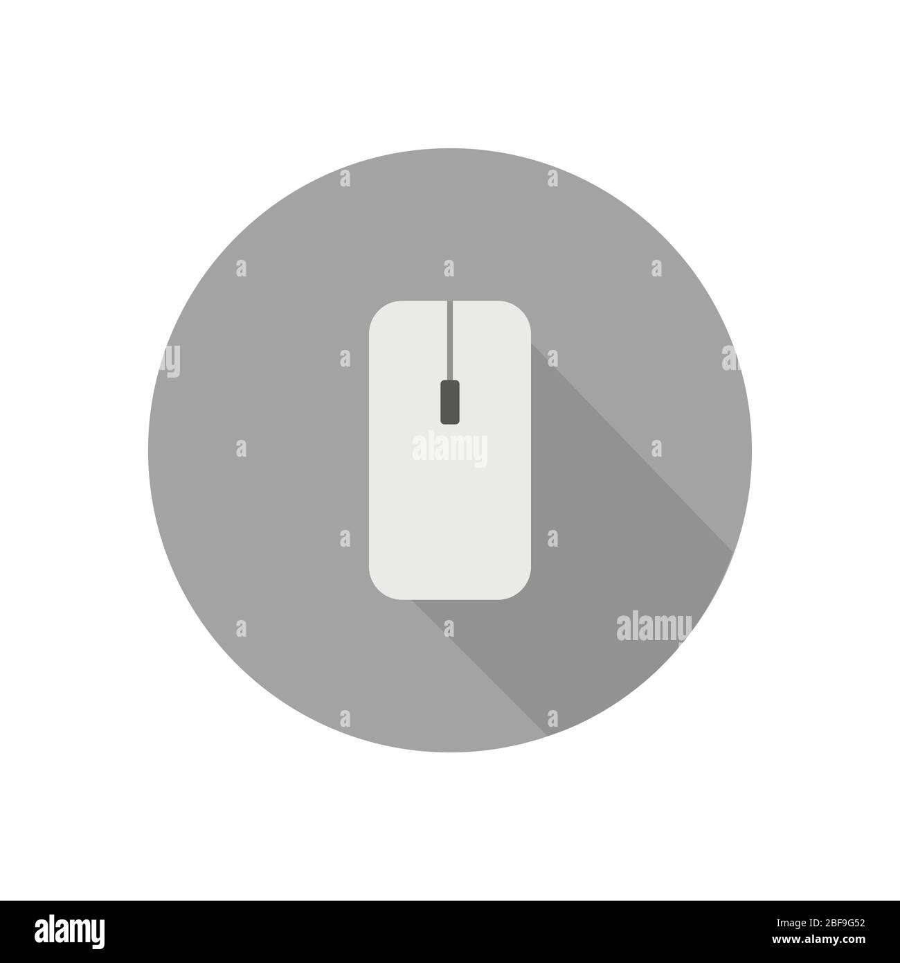 mouse icon illustrated in vector on white background Stock Vector