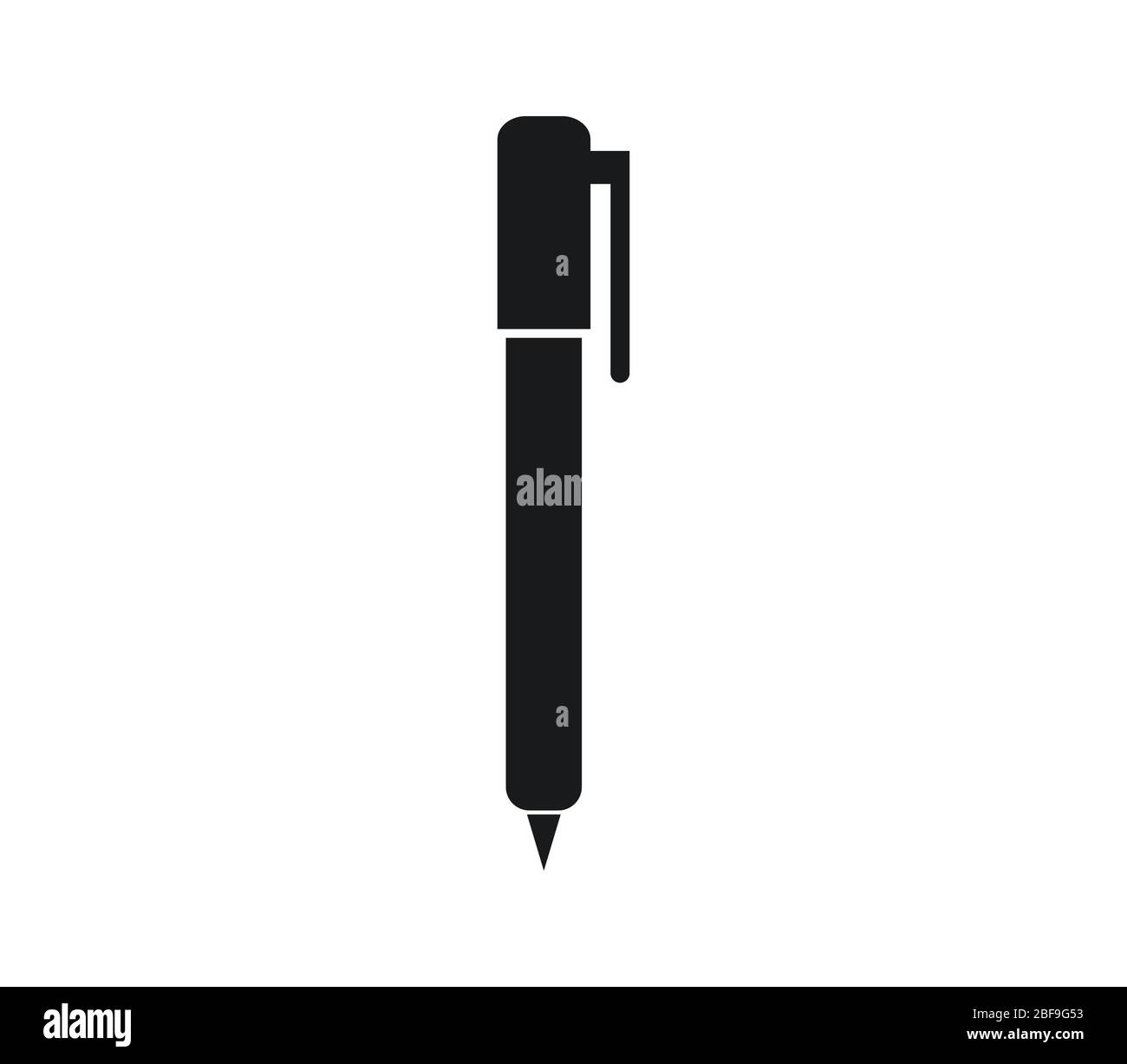 pen icon illustrated in vector on white background Stock Vector Image ...