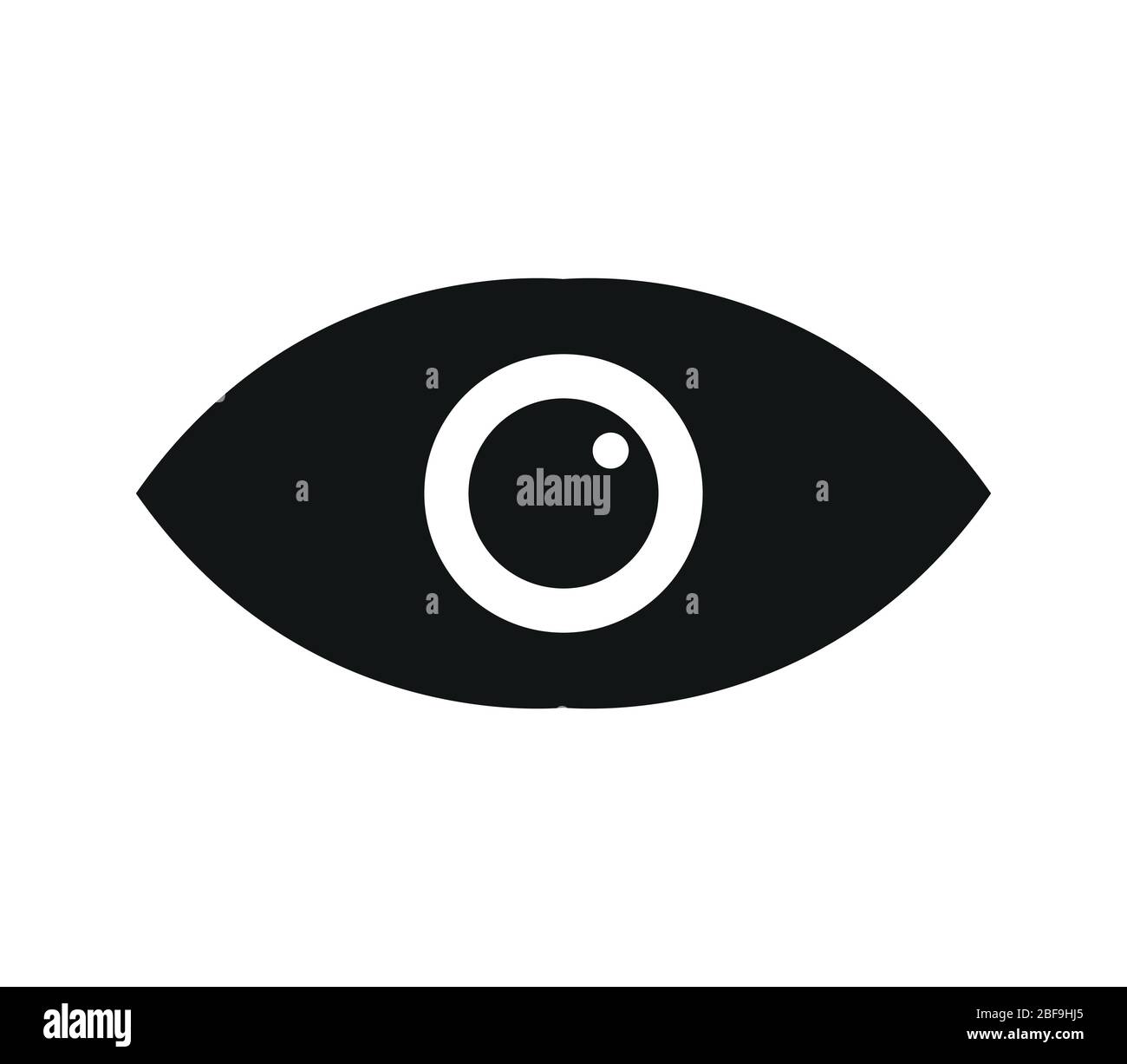 eye icon illustrated in vector on white background Stock Vector Image ...