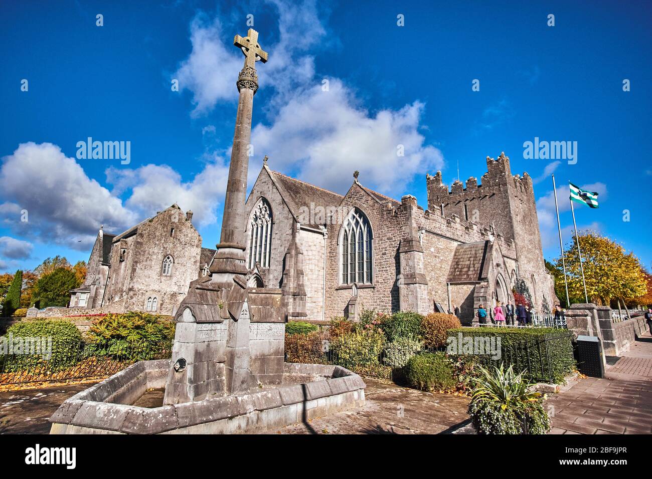 Trinitarian Monistary in Adare Ireland on a beautiful sunny October fall autumn day Stock Photo