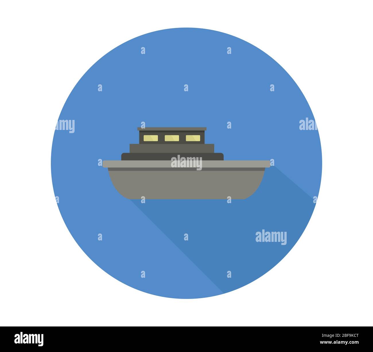 ship icon illustrated in vector on white background Stock Vector Image ...