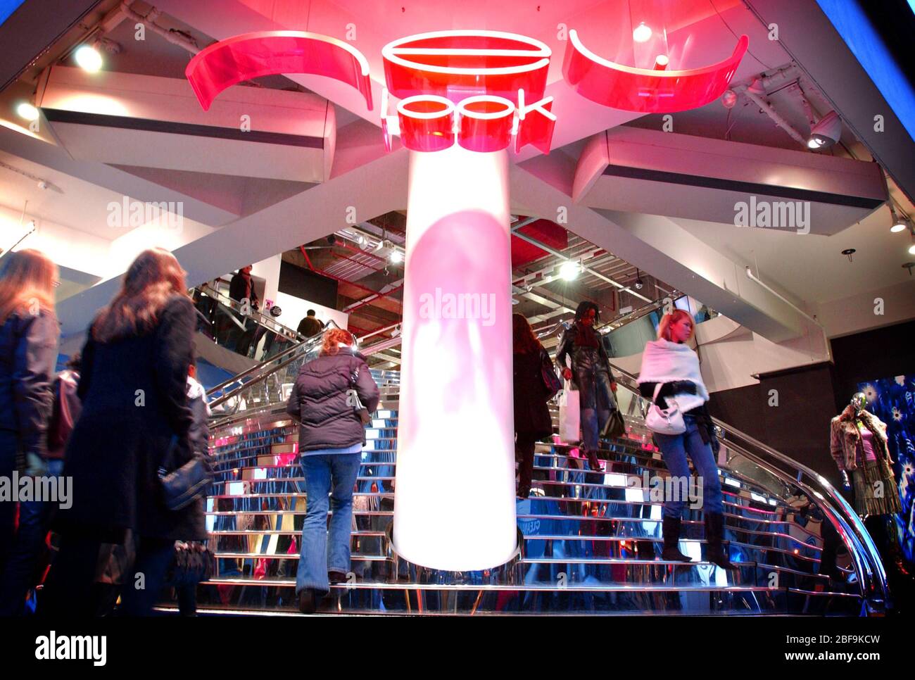 The main entrance to New Look's flagship store on Oxford Street, London. Stock Photo