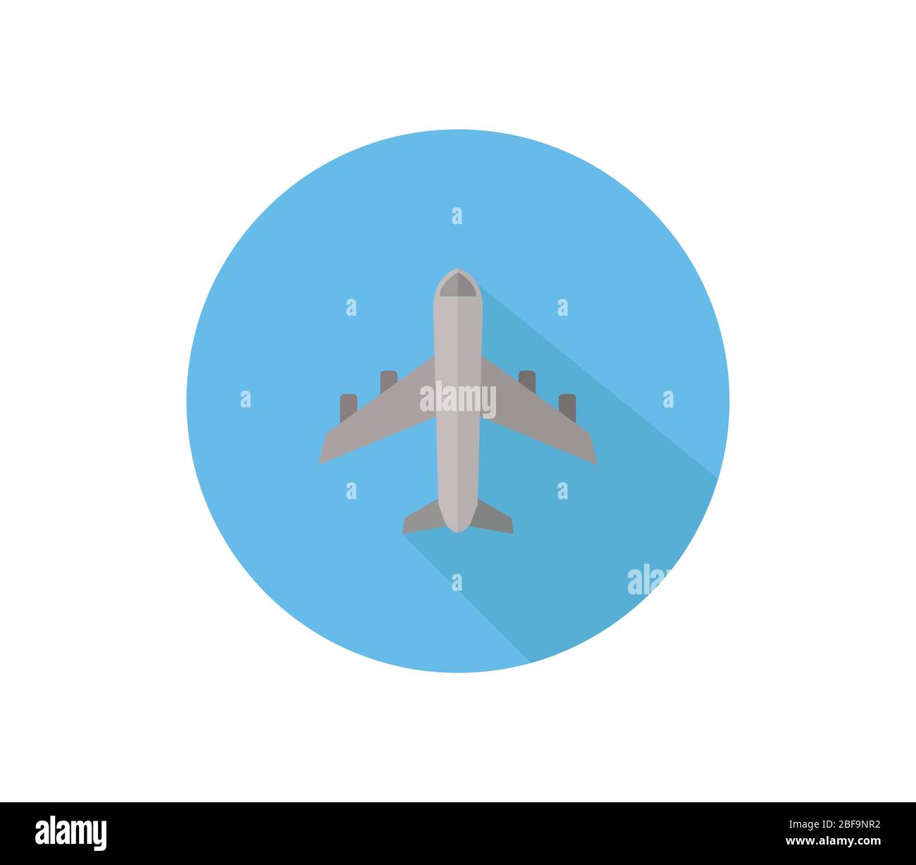 airplane icon illustrated in vector on white background Stock Vector ...