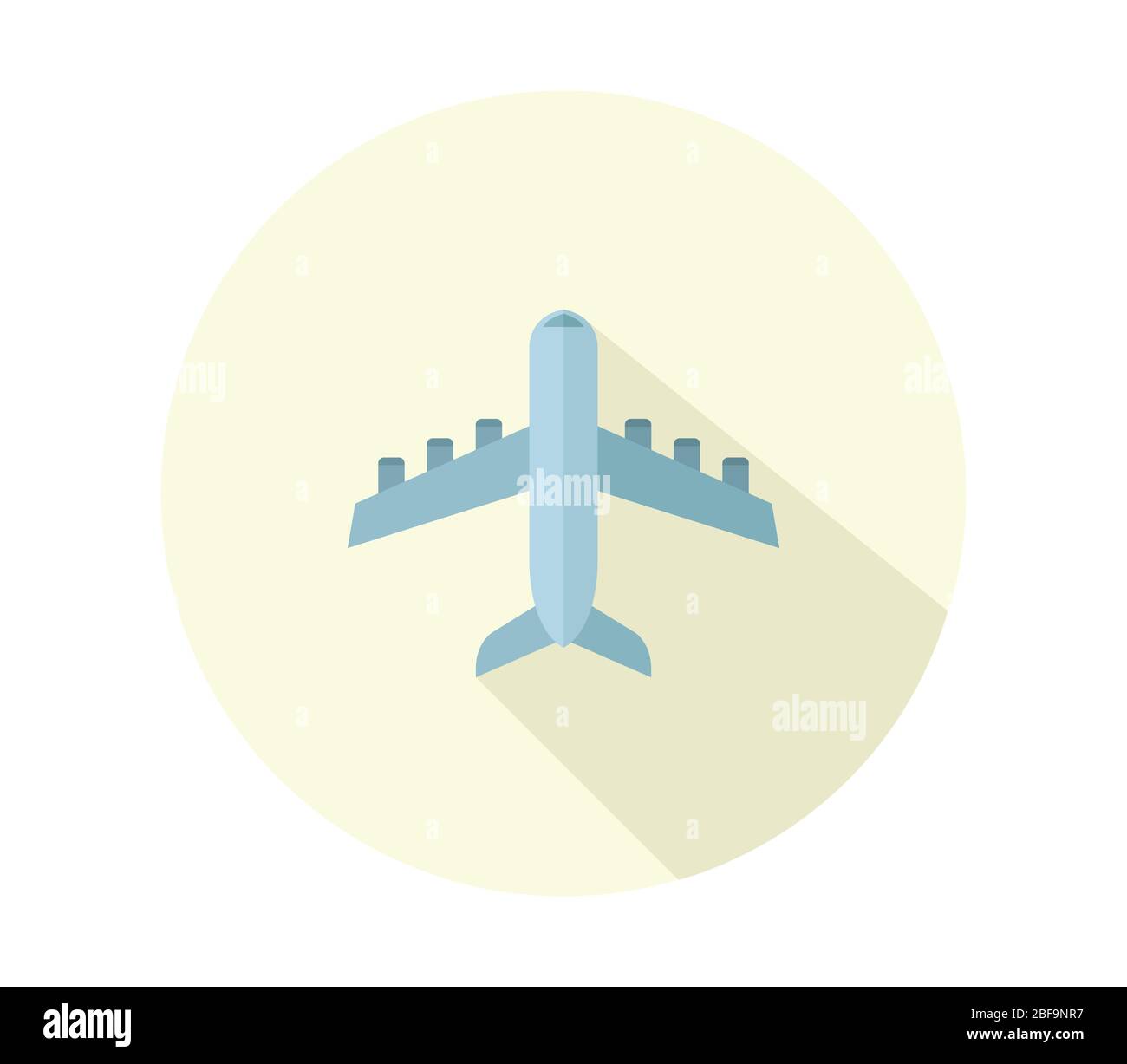 airplane icon illustrated in vector on white background Stock Vector ...
