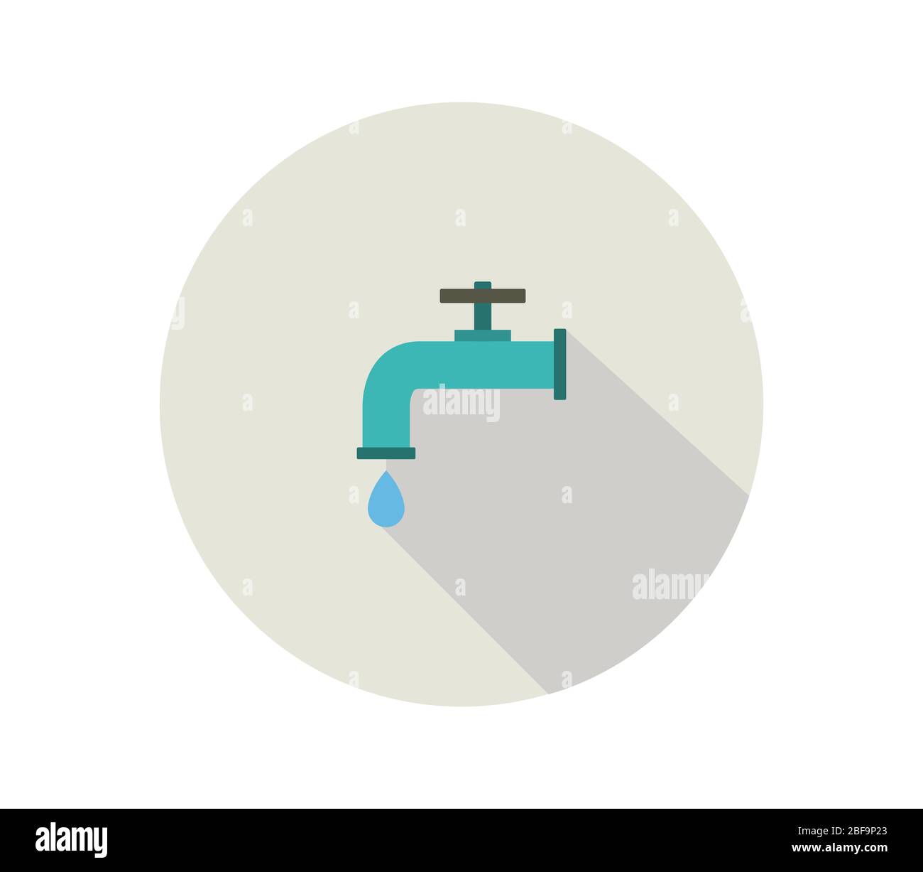 faucet icon illustrated in vector on white background Stock Vector ...