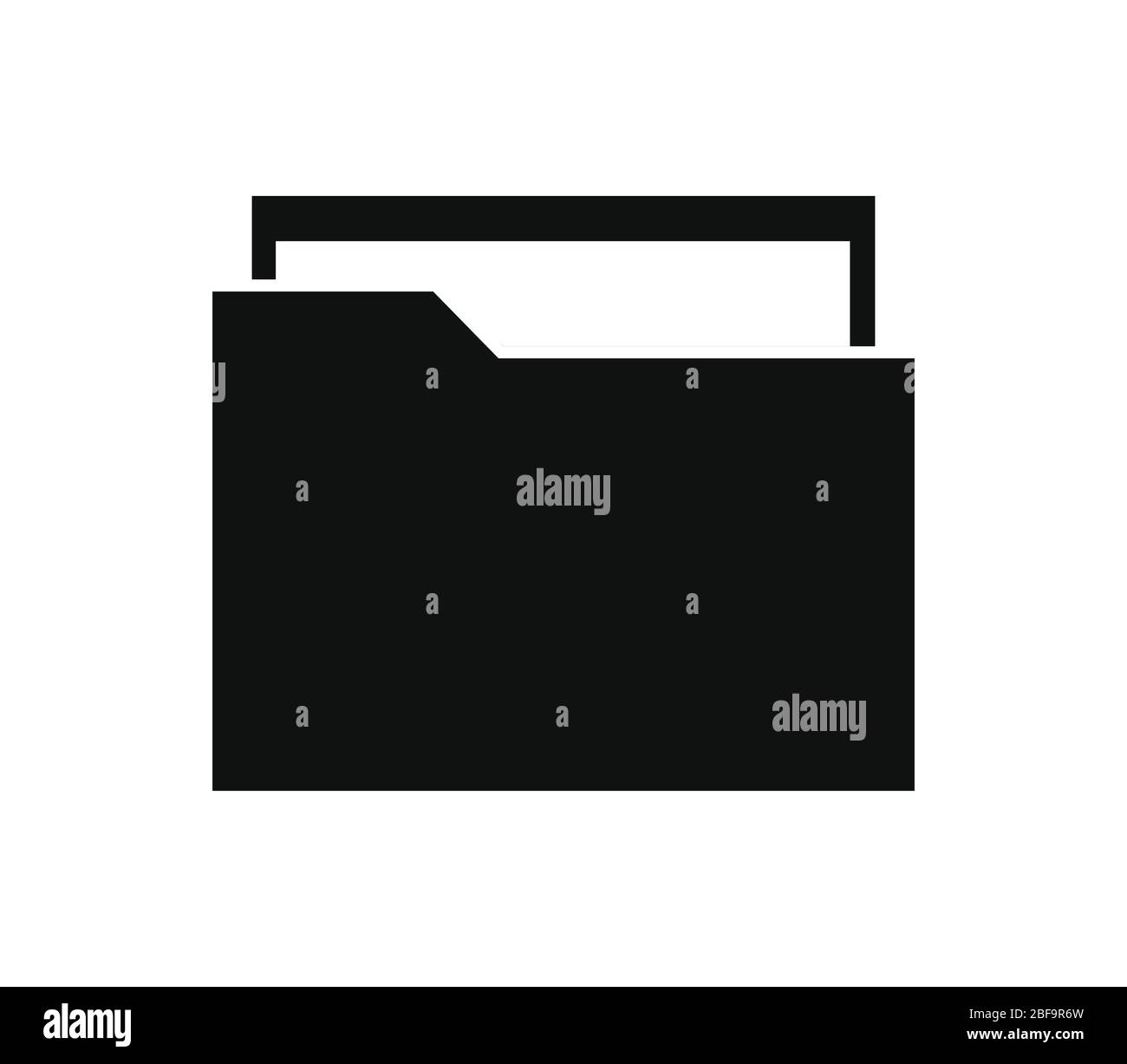 folder icon illustrated in vector on white background Stock Vector ...
