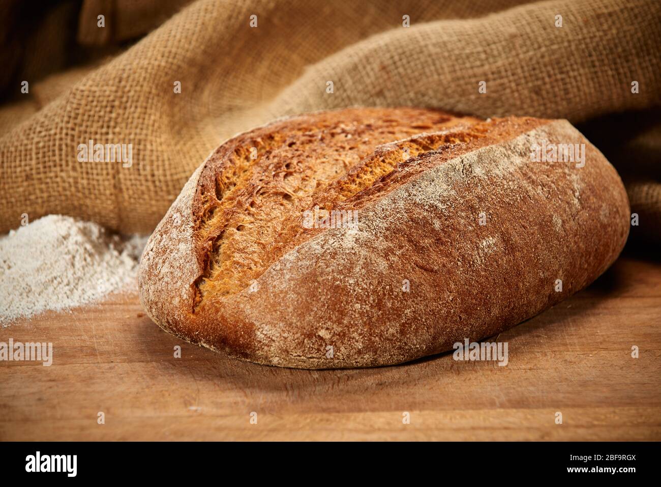 traditional fresh German Bread Stock Photo