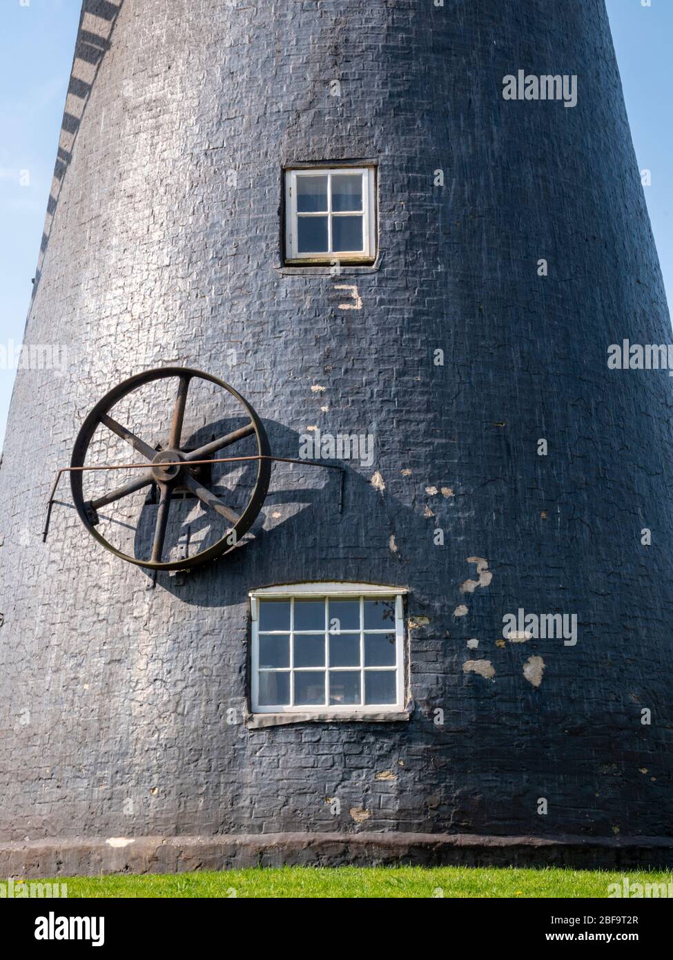 THe windmill at Swaffam Prior Cambridgeshire UK, still grinding grain at Priors Mill Stock Photo