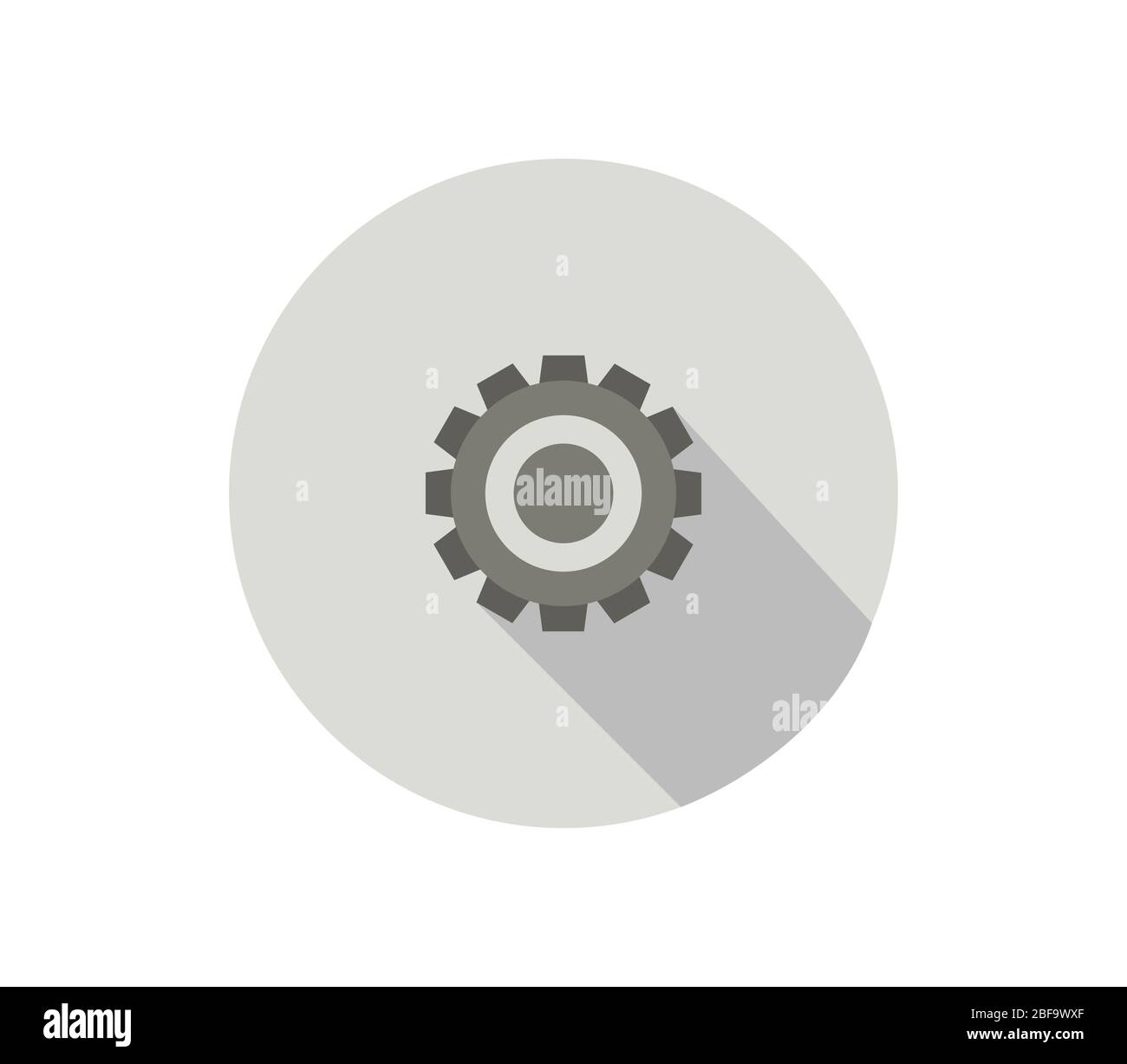 gear icon illustrated in vector on white background Stock Vector Image ...