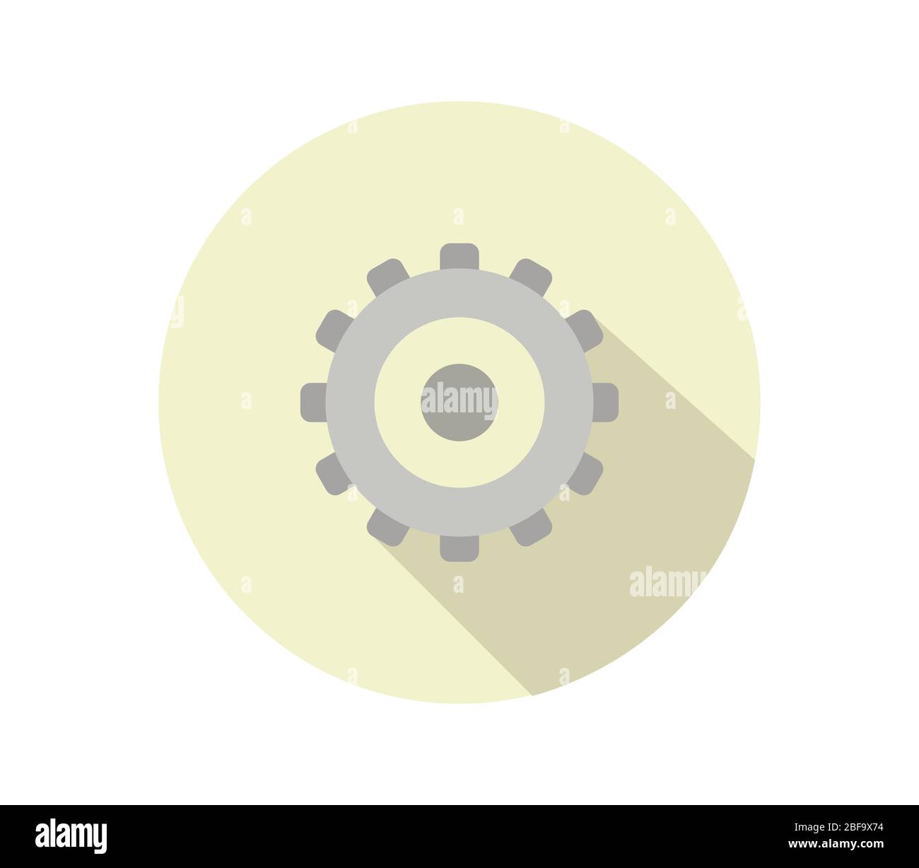 gear icon illustrated in vector on white background Stock Vector Image ...