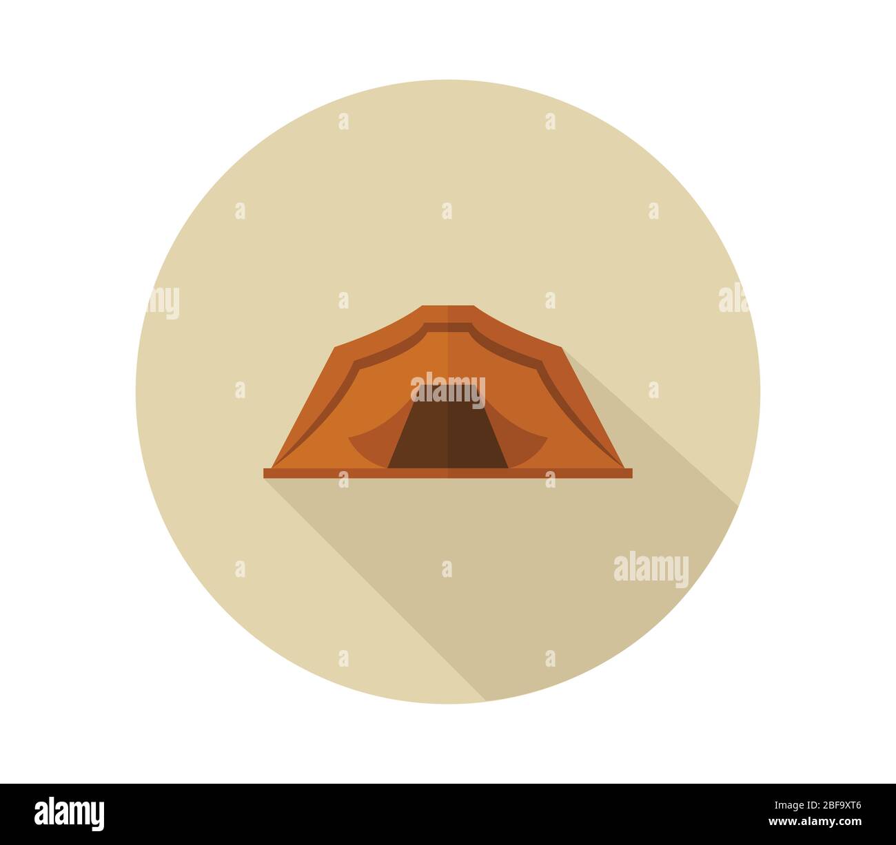 camping tent icon illustrated in vector on white background Stock ...