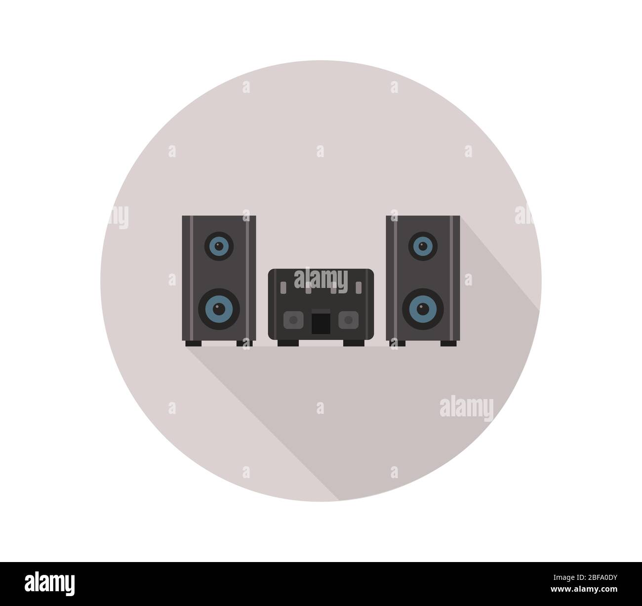 stereo icon illustrated in vector on white background Stock Vector ...