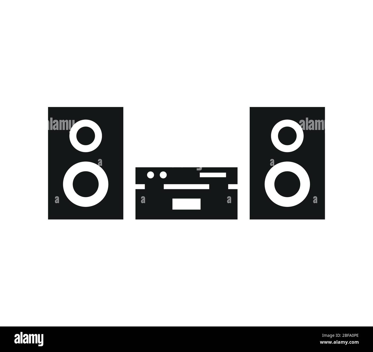 stereo icon illustrated in vector on white background Stock Vector ...
