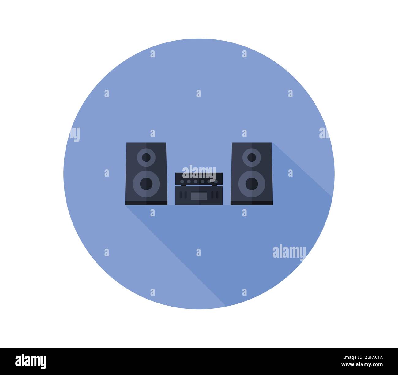 stereo icon illustrated in vector on white background Stock Vector ...