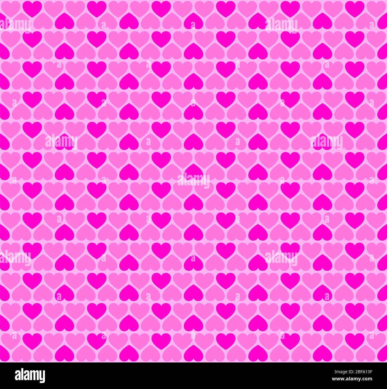 Pink heart shapes, seamless background tile. Abstract pattern and