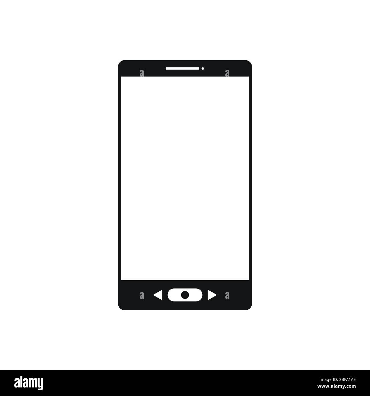 smarthphone icon illustrated in vector on white background Stock Vector ...