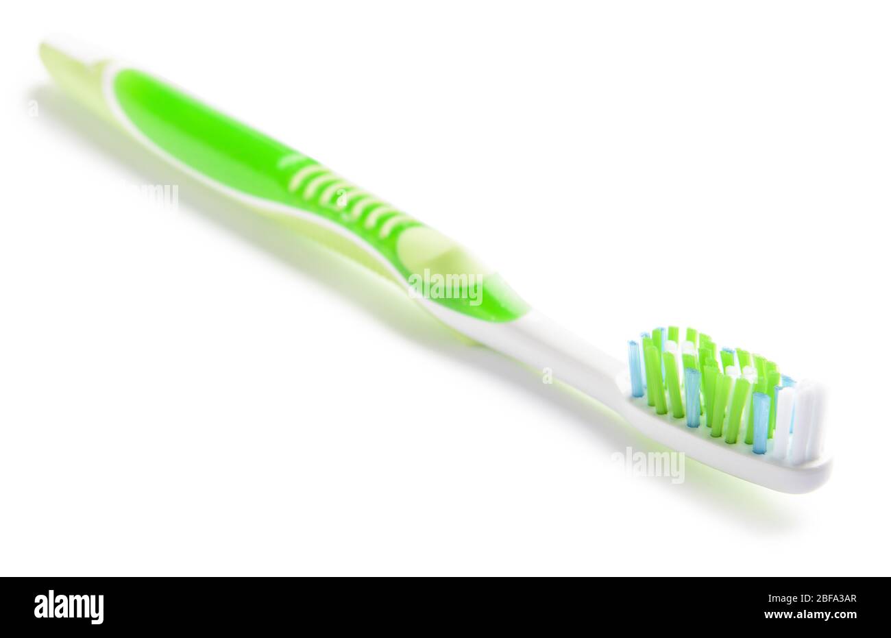 Tooth brush on white background Stock Photo - Alamy