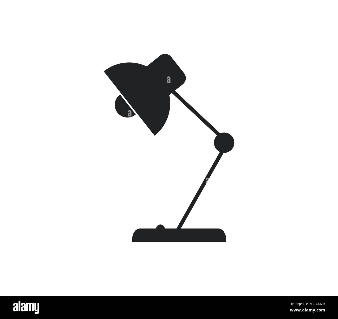 lamp icon illustrated in vector on white background Stock Vector