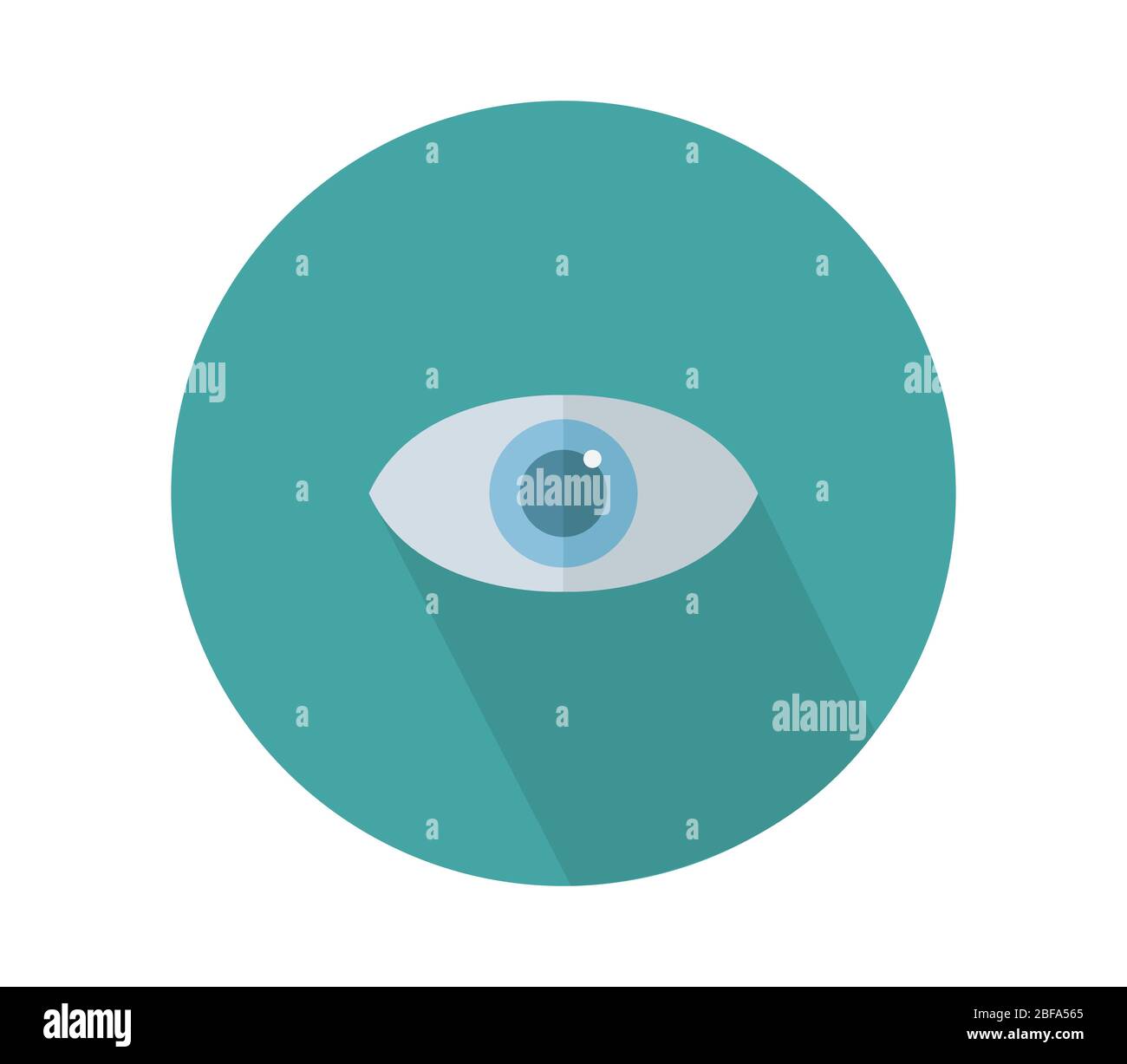 eye icon illustrated in vector on white background Stock Vector Image ...