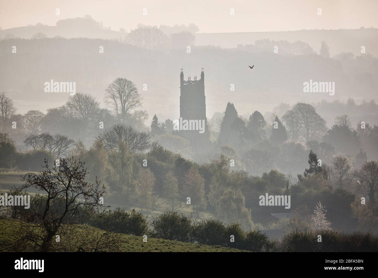 Early english church tower hi-res stock photography and images - Alamy