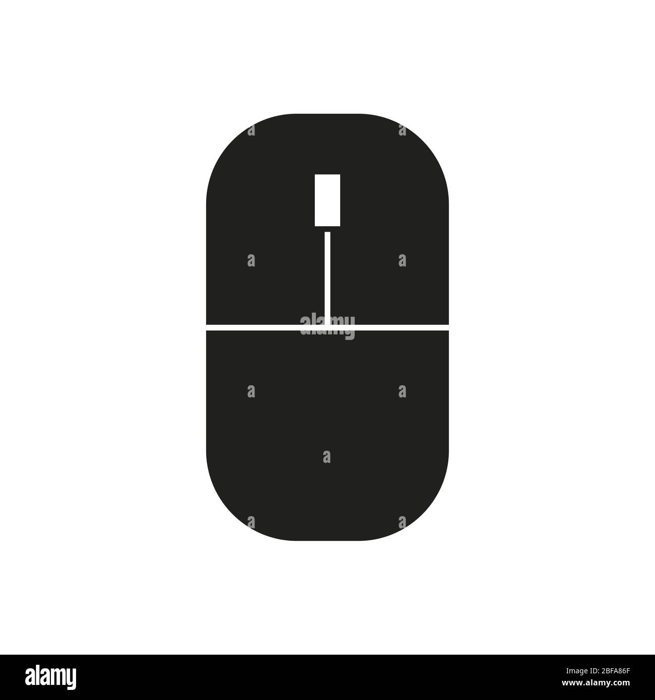 mouse icon illustrated in vector on white background Stock Vector
