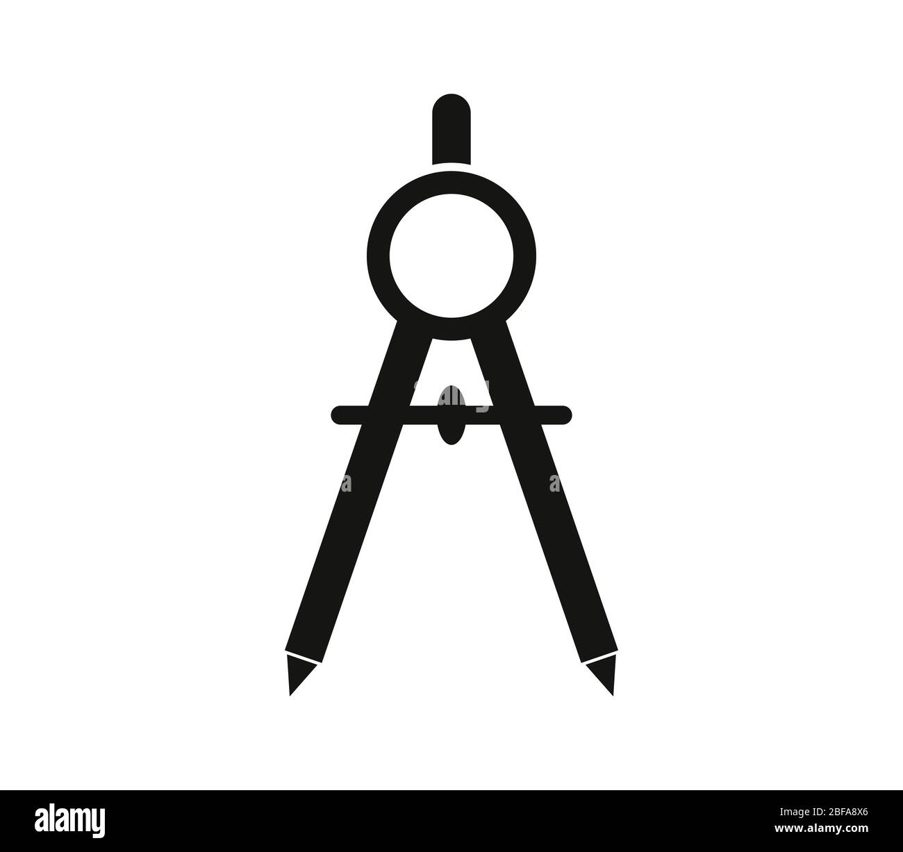 compass icon illustrated in vector on white background Stock Vector